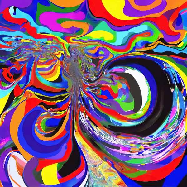 AIアートポスター カナブストラクド「Clint 的弓なき±超現実」 Kanabstracd オリジナルアート作品 アートポスター アートプリント 壁掛..