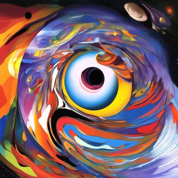 AIアートポスター カナブストラクド「アフ・クリント的結び目なき±超現実」 Kanabstracd オリジナルア..