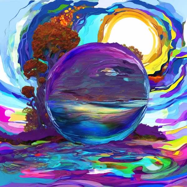 AIアートポスター カナブストラクド「クラーリ的矢なき±超現実」 Kanabstracd オリジナルアート作品 アートポスター アートプリント 壁掛けアート ウォールアート インテリア デジタルアート 現代アート