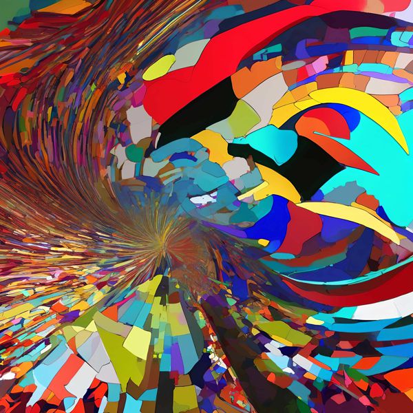 AIアートポスター 「ベーコン的結び目なき超現実」 オリジナルアート作品 アートポスター アートプリント 壁掛けアート ウォールアート インテリア デジタルアート 現代アート