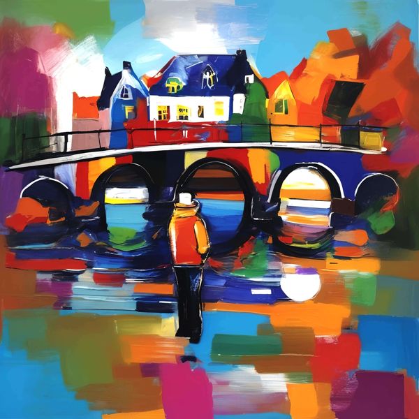 最初の商品画像がポスターの全体図です．2 番めの商品画像として中央部分の拡大図をのせています． 【購入方法・サイズなどについて】 サイズはつぎのうちのいずれかを上記の商品リストで選択してください．いずれも正方形です．・500 mm × 500 mm． ・400 mm × 400 mm． ・300 mm × 300 mm． ・250 mm × 250 mm (紙は 300 mm × 300 mm．余白つき)． ・200 mm × 200 mm． オンデマンドで印刷します (受注生産です) が，基本的に 1 週間以内に発送します． 300 mm と 250 mm のものは楽天，アマゾン，ニトリ，ハンズ，無印良品などで販売されている内寸 30 cm 角のフレームにちょうとおさまります． この商品にはフレームは付属せず販売もしていません． 【画像の制作方法】 制作者と AI (AI アート作成用のプログラム Stable Diffusion XL 1.0 (1024)) とからなるアートユニット カナブストラクド によるアートポスターです．そのプログラムに「Kanabstracd Vermeer」ということば (prompt) をあたえて創造させました． 負のプロンプトとして「Vermeer barbeds」を指定しています． AI アートでは通常 A6 サイズ相当くらい (縦横 500〜1000 ピクセルくらい) の荒い画像しかつくれないので，超解像という技術をつかって原画より解像度を 4〜8 倍に (こまかく) しています． ただし，上の商品画像の解像度は原画と同程度なのでご注意ください． これらのポスターは通常の AI アートとはちがう独自の方法を使って作っています． AI アートは AI にプロンプト (または呪文) とよばれる英語の記述をあたえて作画した画像ですが， Stable Diffusion，DALL・E 2，Midjourney などの AI プログラムによって 2022 年に爆発的に普及しました． AI アートで望む画像を作るために通常は比較的細かい指示を与えます． しかしデイシンではおもに 1〜4 語程度の短いことばや造語を Stable Diffusion XL 1.0 (1024) を使用している OpenArt，NightCafe などのウェブサイトで使用して，そのプログラムがもつ知識をいかして自由に (ジェネラティブに，創発的に) 画像をつくらせています． コントラストの調整等はしていますが，描きなおさせたり加筆したりするようなことはしていません． こうやって作られる「意図しない」画像も「AI アート」とは呼ばれるものの，かならずしもアートとはいえないと考えています． しかし，思いもよらない画像や特定の画家風の部分がありながらその作品とはちがうスタイルの画像，模様やステンドグラスに埋め込まれた猫など，様々な興味ぶかい画像がつくれます． 【キーワード】 AIアート, AI画家, 画像生成AI, 人工知能アート, コンピュータアート, コンピュータ・アート, デジタルアート, メディアアート, Stable Diffusion, ジェネラティブアート, ジェネレーティブアート, 創発的, 生成的, アート・ジェネレータ, インテリア, ウォールアート, アートポスター, アートプリント, オリジナルポスター 【著作権に関する注記】 この画像は ISAP 手法にもとづいて AI が生成したものです．特定の現存作家または既存作品の模倣・再現を意図するものではありませんが，お気づきの点がありましたら info@dasyn.com にご連絡ください．AI を使って造った気軽に楽しめるアートポスター AI とともに描いた様々な絵でお部屋をかざってみませんか? AI アートでさまざまな絵画を創造しました．人だけでは描くのが難しいオリジナル作品をお求めやすい価格で提供します．壁にならべて貼ったり，気分にあわせて貼りかえてみることもできます．