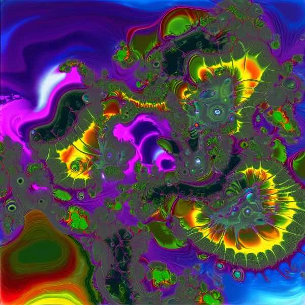 AIアートポスター カナブストラクド「矢なき超現実と±フラクタル」 Kanabstracd オリジナルアート作品 アートポスター アートプリント 壁掛けアート ウォールアート インテリア デジタルアート 現代アート