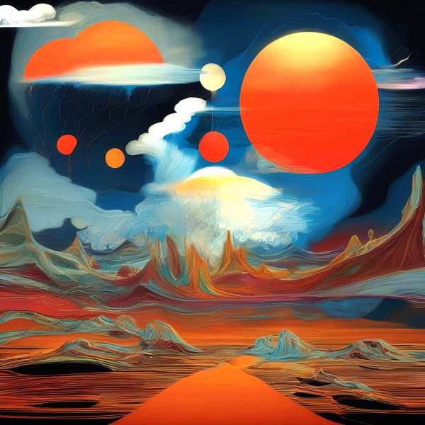 AIアートポスター カナブストラクド「アフ・クリント的螺旋なき±超現実」 Kanabstracd オリジナルアー..