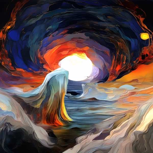 最初の商品画像がポスターの全体図です．2 番めの商品画像として中央部分の拡大図をのせています． 【GPT5/4o による解説】 (正確でない場合がありますので，ご注意ください.) この絵は，印象派やポスト印象派の影響を受けたように見えます．...