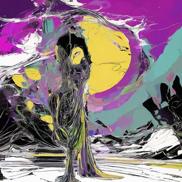 AIアートポスター カナブストラクド「fowsなき±超現実と±悲しみ」 Kanabstracd オリジナルアート作品 ..