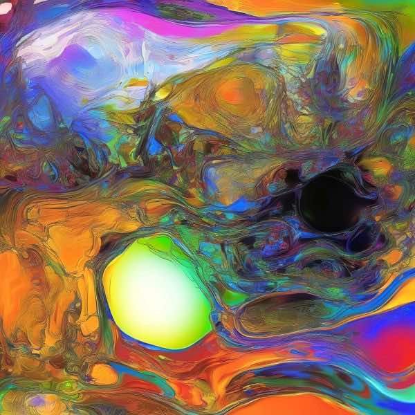 AIアートポスター カナブストラクド「Af Glint 的矢なき±超現実」 Kanabstracd オリジナルアート作品 ..