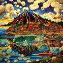 AIアートポスター カナと否認されたワシリー・カンディンスキーとによる … オリジナルアート作品 アートポスター アートプリント インテリア