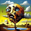 AIアートポスター 円たちに影響されないカナブストラクドとclassicとによる … オリジナルアート作品 アートポスター アートプリント インテリア