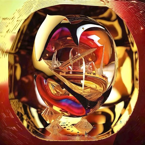 Rakuten - AIアートポスター 単純なグレーに影響されないダリ風 「3D」 オリジナルアート作品 アートポスター アートプリント 壁掛けアート ウォールアート インテリア デジタルアート 現代アート