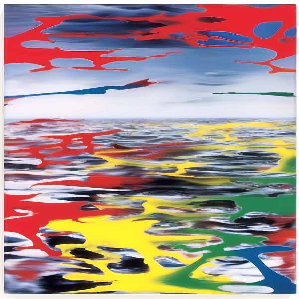 AIアートポスター カナブストラクド「リヒター的杉木目なき不条理主義」 Kanabstracd オリジナルアート..