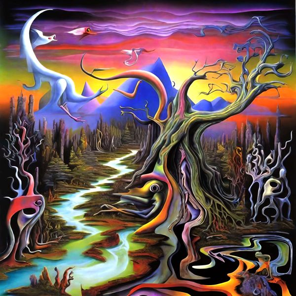 AIアートポスター カナブストラクド「ボールなき超現実」 Kanabstracd オリジナルアート作品 アートポ..