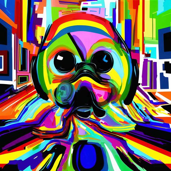 AIアートポスター カナブストラクド「有刺なき不条理リアリズム」 Kanabstracd オリジナルアート作品 ..