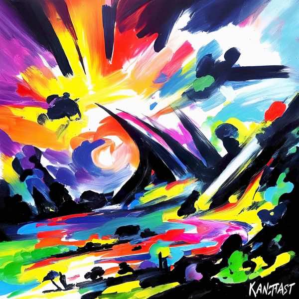 AIアートポスター カナブストラクド「網なき±超現実と±悲しみ」 Kanabstracd オリジナルアート作品 アートポスター アートプリント 壁掛けアート ウォールアート インテリア デジタルアート 現代アート