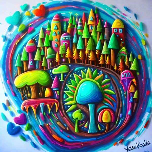 AIアートポスター カナ「非歌麿的…」 Yasusi Kanada オリジナルアート作品 アートポスター アートプリント 壁掛けアート ウォールアート インテリア デジタルアート 現代アート