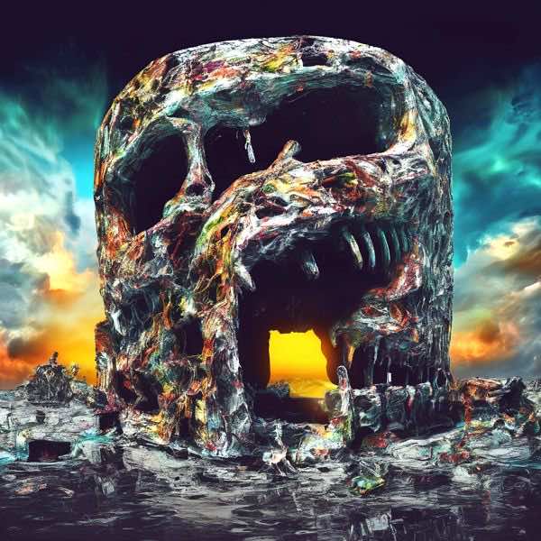 AIアートポスター カナブストラクド「矢羽根なき±超現実と±悲劇」 Kanabstracd オリジナルアート作品 アートポスター アートプリント ..