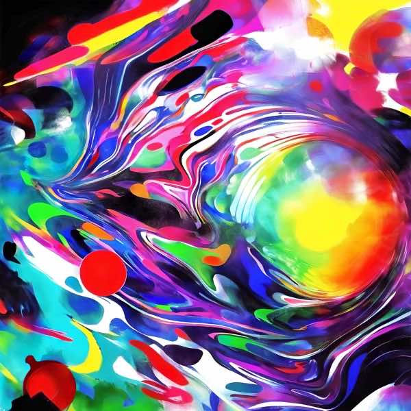 AIアートポスター カナブストラクド「ルーベンス的弓なき±超現実」 Kanabstracd オリジナルアート作品 ..