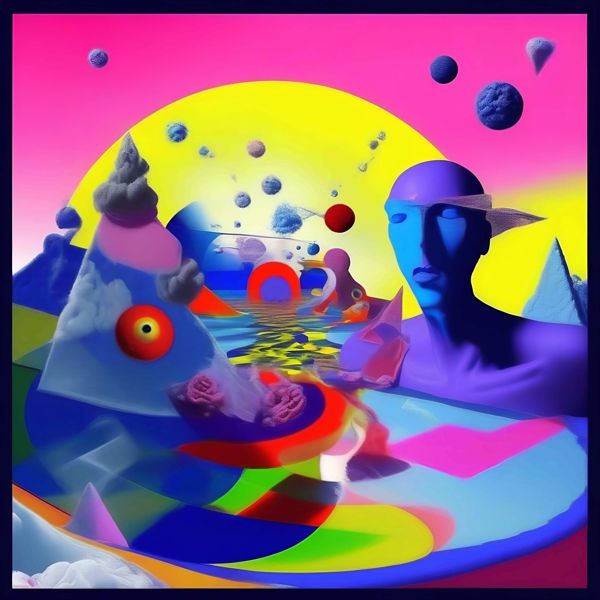AIアートポスター カナブストラクド「Clint East 的木目なき超現実」 Kanabstracd オリジナルアート作品 アートポスター アートプリン..