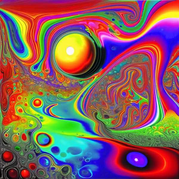 AIアートポスター カナブストラクド「矢なき超現実と浸透」 Kanabstracd オリジナルアート作品 アートポスター アートプリント 壁掛けアート ウォールアート インテリア デジタルアート 現代アート