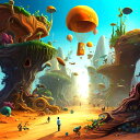 AIアートポスター タータンに影響されないカナブストラクドによる 「シュールリアルの否認」 オリジナルアート作品 アートポスター アートプリント インテリア