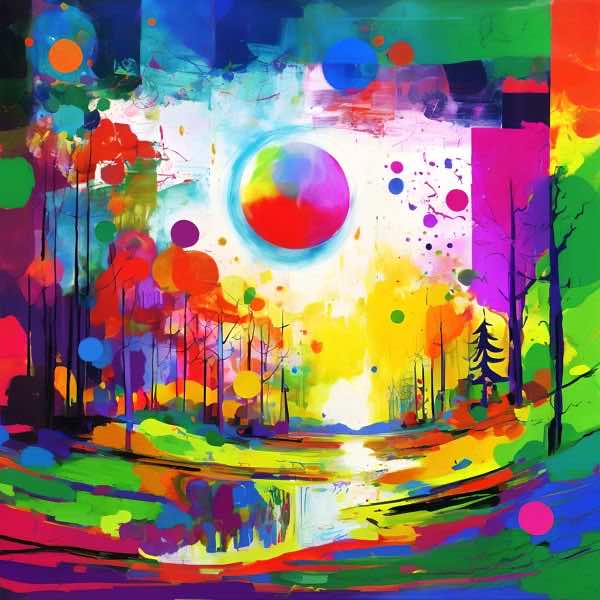 AIアートポスター カナブストラクド「結び目なき±超現実と±A」 Kanabstracd オリジナルアート作品 アー..