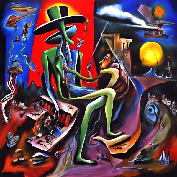 AIアートポスター 「ピカソ的超現実」 オリジナルアート作品 アートポスター アートプリント 壁掛けアート ウォールアート インテリア デジタルアート 現代アート