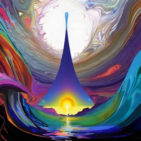 AIアートポスター カナブストラクド「市松模様や結び目なき超現実と浸透」 Kanabstracd オリジナルアー..