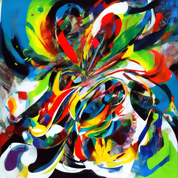 AIアートポスター カナブストラクド「有刺なき±超現実と±免疫」 Kanabstracd オリジナルアート作品 ア..