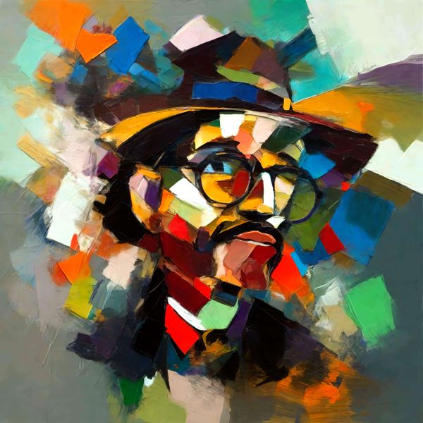 AIアートポスター 迷路に影響されないカナブストラクドによる … オリジナルアート作品 アートポスター アートプリント インテリア