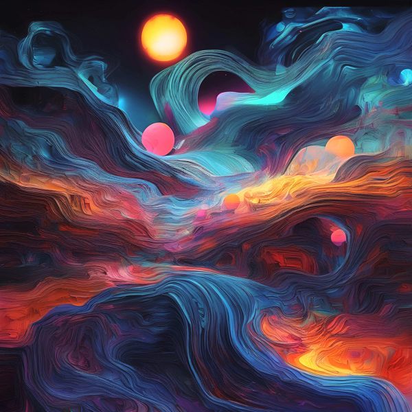 AIアートポスター カナブストラクド「パイカッソン的矢なき…」 Kanabstracd オリジナルアート作品 アー..