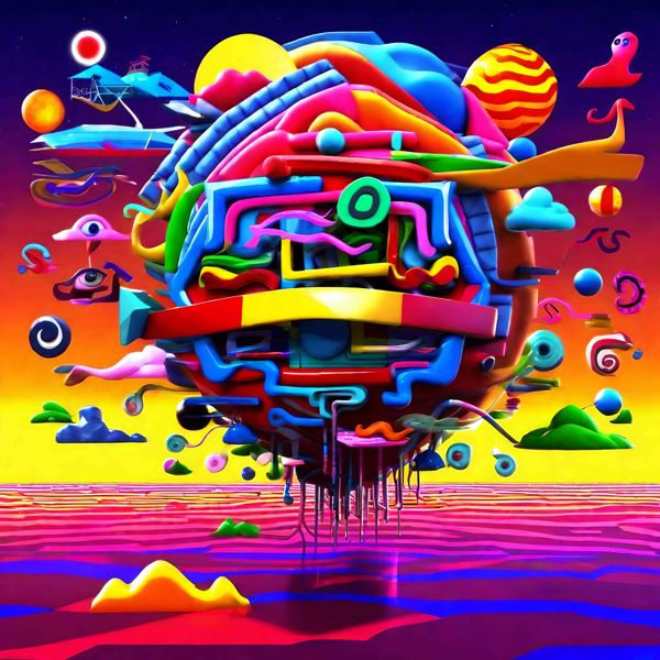 Rakuten - AIアートポスター カナブストラクド「非ドガ的白黒なき超現実」 Kanabstracd オリジナルアート作品 アートポスター アートプリント 壁掛けアート ウォールアート インテリア デジタルアート 現代アート