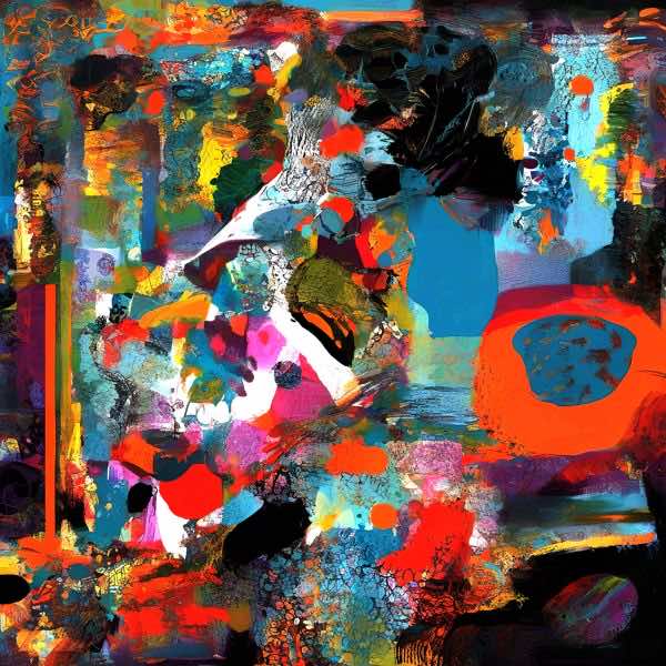 AIアートポスター カナブストラクド「生物学」 Kanabstracd オリジナルアート作品 アートポスター アー..