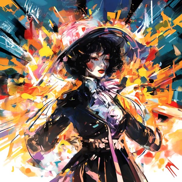 AIアートポスター 否認された蜷川実花に学んだカナブストラクドによる「印象主義」 オリジナルアート作品 アートポスター アートプリント インテリア
