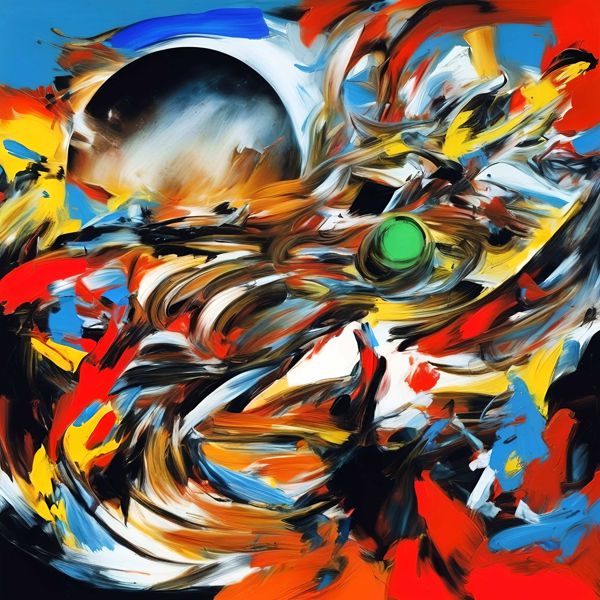 AIアートポスター カナブストラクド「網なき不条理リアリズム」 Kanabstracd オリジナルアート作品 ア..