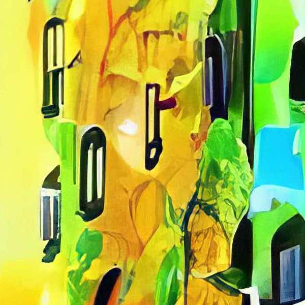 AIアートポスター カナブストラクド「フンデルトヴァッサー的結び目なき超現実」 Kanabstracd オリジナルアート作品 アートポスター アートプリント 壁掛けアート ウォールアート インテリア デジタルアート 現代アート