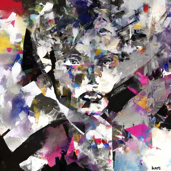 AIアートポスター カナブストラクド「Clint 的結び目なき±超現実」 Kanabstracd オリジナルアート作品 ..