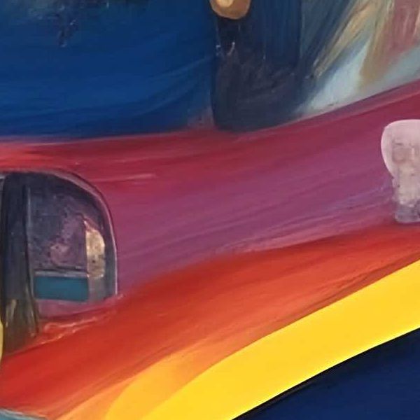 AIアートポスター カナブストラクド「カンディンスキー的網なき不条理リアリズム」 Kanabstracd オリジナルアート作品 アートポスター アートプリント 壁掛けアート ウォールアート インテリア デジタルアート 現代アート