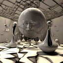AIアートポスター サルバドール・ダリ風「3D」 オリジナルアート作品 アートポスター アートプリント インテリア