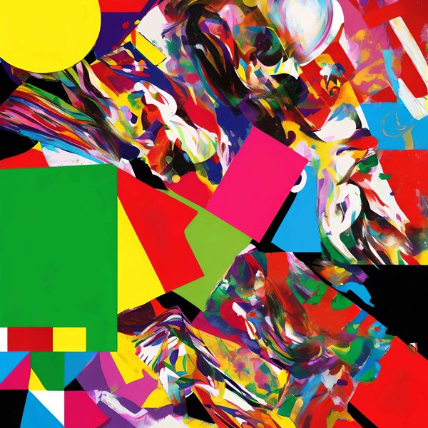 AIアートポスター カナブストラクド「リヒター的有刺なき不条理リアリズム」 Kanabstracd オリジナルア..