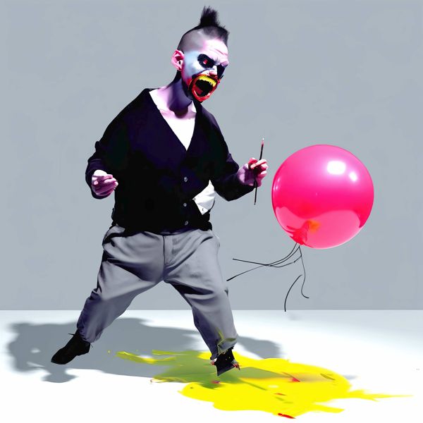 AIアートポスター 不条理リアリズムに影響され木目の影響を排したカナブストラクドと否認されたフランシス・ベーコンの共作風… オリジナルアート作品 アートポスター アートプリント インテリア