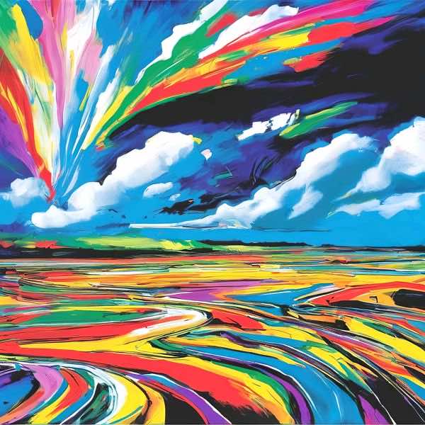 AIアートポスター カナブストラクド「リヒター的網なき±超現実」 Kanabstracd オリジナルアート作品 ア..