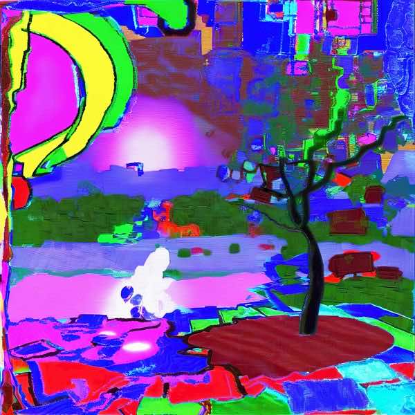 AIアートポスター カナブストラクド「Af Flint 的矢なき±超現実」 Kanabstracd オリジナルアート作品 アートポスター アートプリント ..