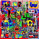 AIアートポスター カーブした天井に影響されないカナブストラクドによる … オリジナルアート作品 アートポスター アートプリント インテリア