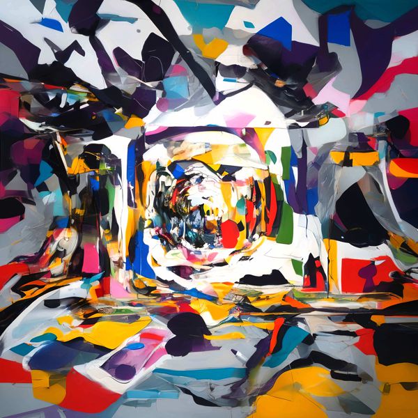 AIアートポスター カナブストラクド「杉木目なき3D」 Kanabstracd オリジナルアート作品 アートポスタ..