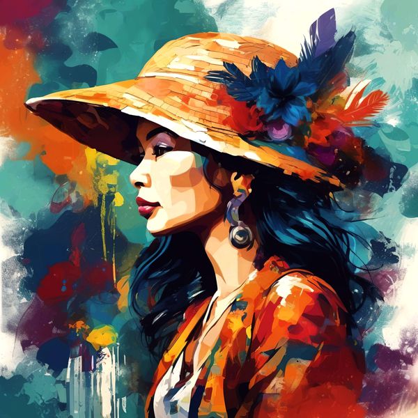 AIアートポスター カナブストラクド「ドゥロウネイ的有刺なき…」 Kanabstracd オリジナルアート作品 ア..