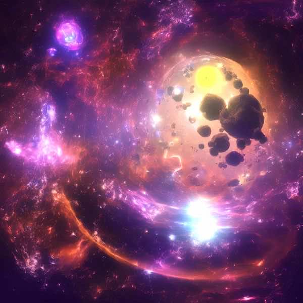 AIアートポスター カナブストラクド「矢羽根なき±超現実と±フラクタル」 Kanabstracd オリジナルアート..