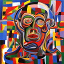 AIアートポスター カナブストラクドとアクチンボルドとによる … オリジナルアート作品 アートポスター アートプリント インテリア