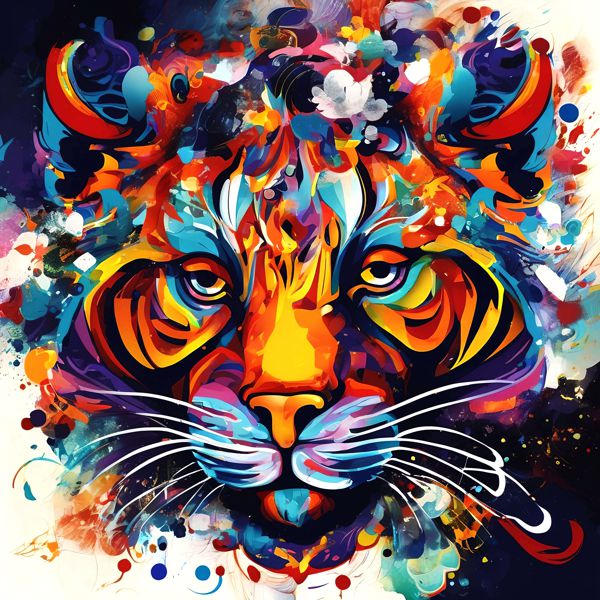 AIアートポスター カナブストラクド「パイカスビア的有刺なき…」 Kanabstracd オリジナルアート作品 ア..