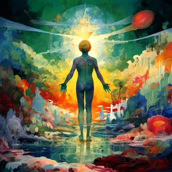 AIアートポスター カナブストラクド「パイカッソン的pretzelsなき免疫」 Kanabstracd オリジナルアート..