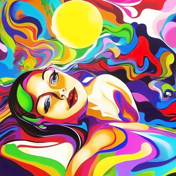 AIアートポスター カナブストラクド「リヒター的有刺なき超現実」 Kanabstracd オリジナルアート作品 ..