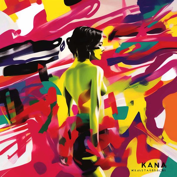 AIアートポスター カナブストラクド「M.ニナガワ的…」 Kanabstracd オリジナルアート作品 アートポスター アートプリント 壁掛けアート ウォールアート インテリア デジタルアート 現代アート
